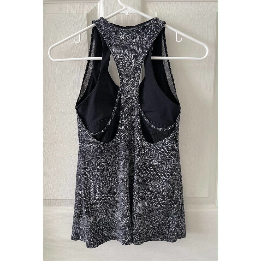 Lululemon Cross Conditioning 2 In 1 Meisai White Black / Black Size 4